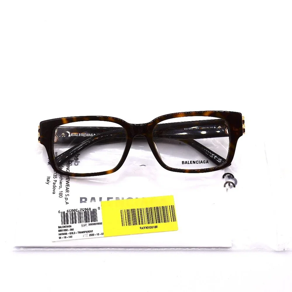 NEW BALENCIAGA BB0105O 002 HAVANA AUTHENTIC EYEGLASSES FRAME